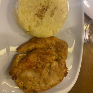 Pollo a la plancha con pure