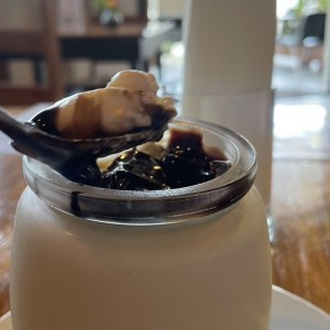 Panacota de vainilla y chocolate