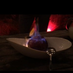 Helado Flameado