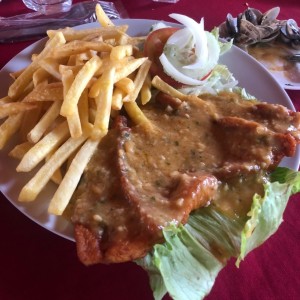 filete de dorado al ajillo