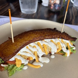 Patacon con platano maduro