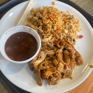 Arroz con Pollo, Pollo Guisado y Porotos