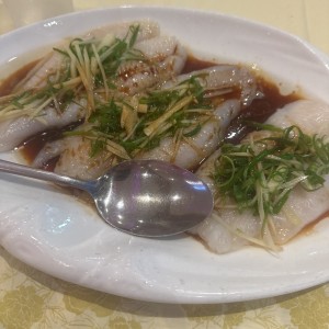 Filete de pescado al vapor