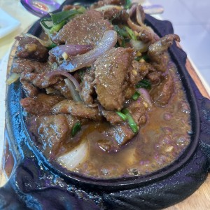 Filete de carne a la plancha
