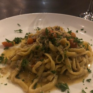 pasta hecha en casa con centollo