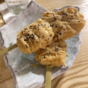 Brochetas de queso