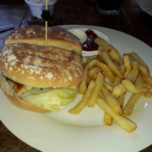 hamburguesa filete de pollo