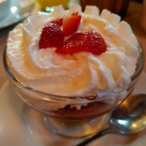 Fresas con crema