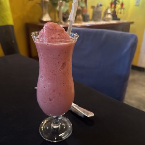 Batido de fresa en leche 