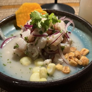 Ceviche de pescado peruano