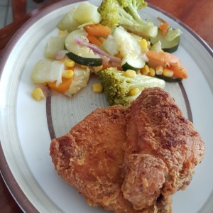 pollo y vegetales