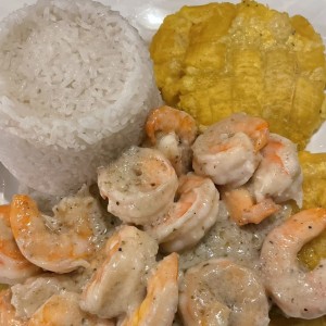 Camarones en Salsa de coco