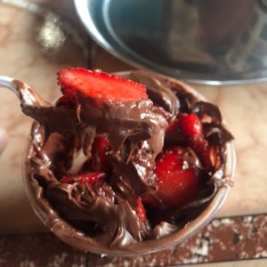 fresas con nutella
