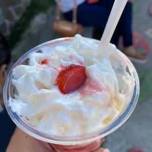 Fresas con crema