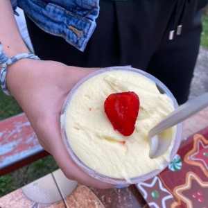 Fresas con natilla