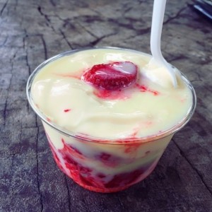 Fresas con natilla