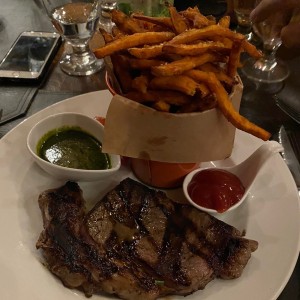 Ribeye con camote