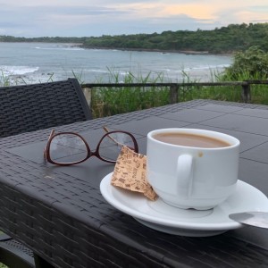 Cafecito para empezar y compartirles parte de la vista