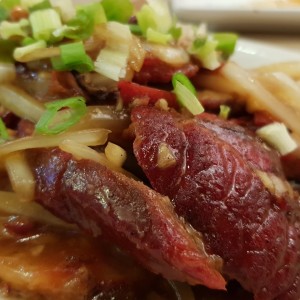 Puerco asado con papas