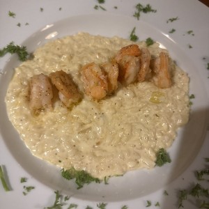 Risotto con Golden Prawns