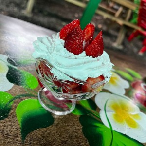 FRESAS CON CREMA
