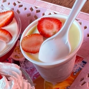 FRESAS CON LECHE CONDENSADA