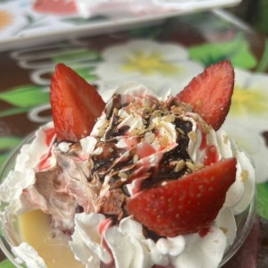 FRESAS CON CREMA