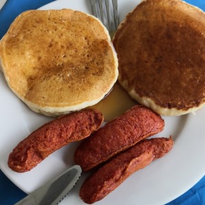 pancakes con chorizo
