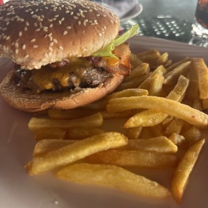 Hamburguesa con queso 