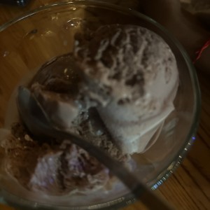 Helado de chocoalmendra