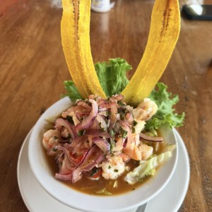 ENTRADAS - CEVICHE DE CAMARON