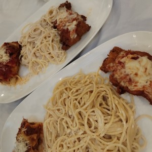 Lasagne de carne + Pollo milanesa + Pasta Alfredo (promo)