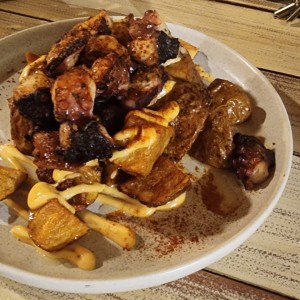 pulpo al carbon