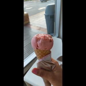 Helado fresa