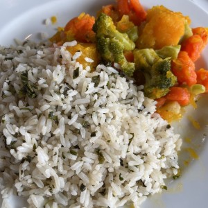 Arroz con vegetales 