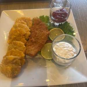 Menú ejecutivo filete de pescado