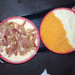 Maiz Granado con bacon y con queso