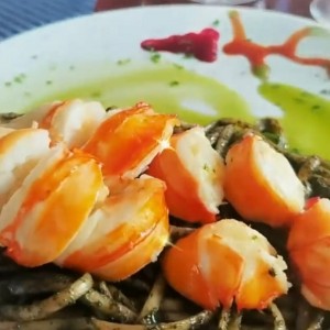 Pasta con langosta