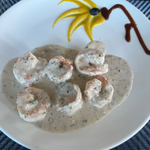 Langostinos al cognac