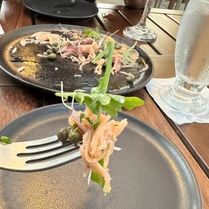 Carpaccios de Salmon