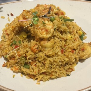 Arroz con camarones