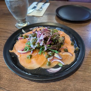 Carpacho de salmon