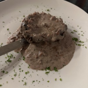 Filete de res al tartufo
