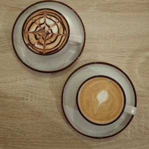 Mocaccino y Capuchino