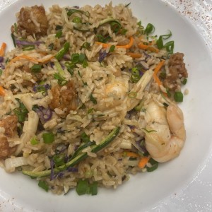 Nasi Goreng de mariscos