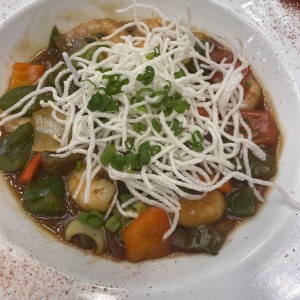 Stir Fry de camarones