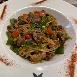 Pad Kee Mao de Carne (sin huevo)