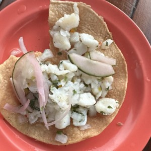 Porcion de ceviche
