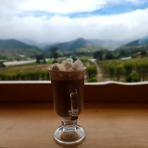 chocolate caliente con malvaviscos