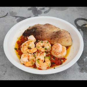 Platos Fuertes - Camarones al ajillo